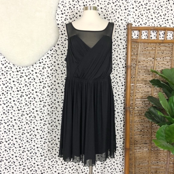 torrid Dresses & Skirts - Torrid | Mesh Black Sleeveless Skater Dress 2X